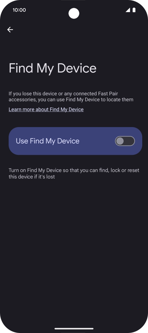 Press the indicator next to Press the indicator next to