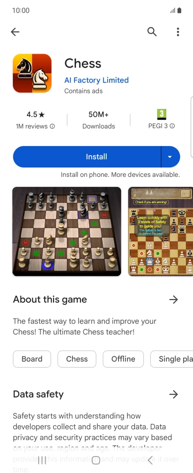 Press Install and follow the instructions on the screen to install the app. Press Install and follow the instructions on the screen to install the app.