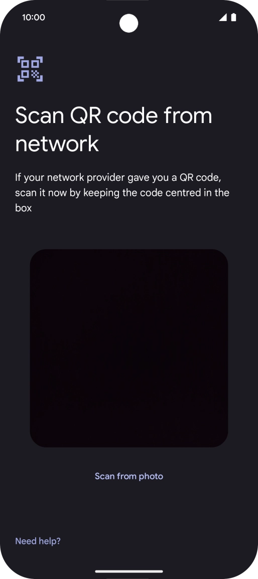 Place the QR code you've received inside the phone camera frame to scan the code. Place the QR code you've received inside the phone camera frame to scan the code.