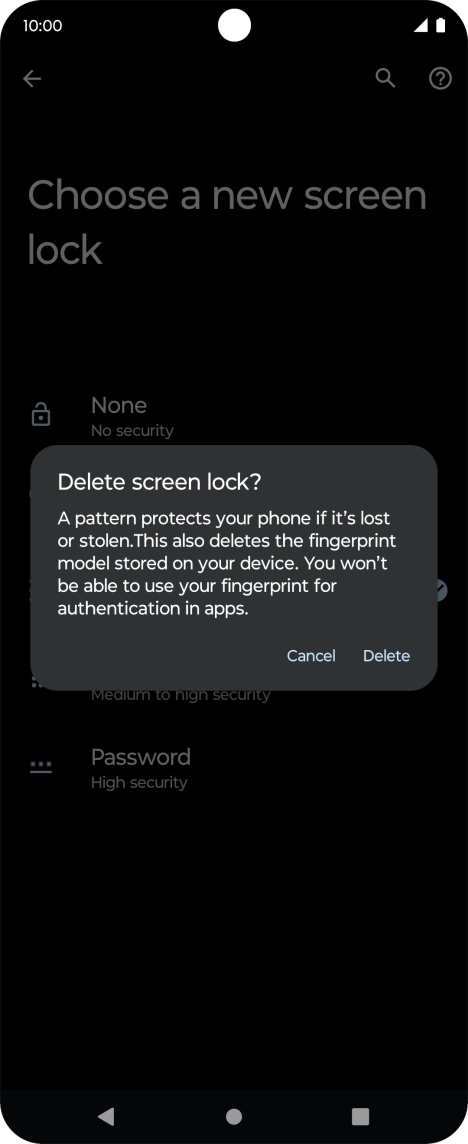 Press Delete. Press Delete.