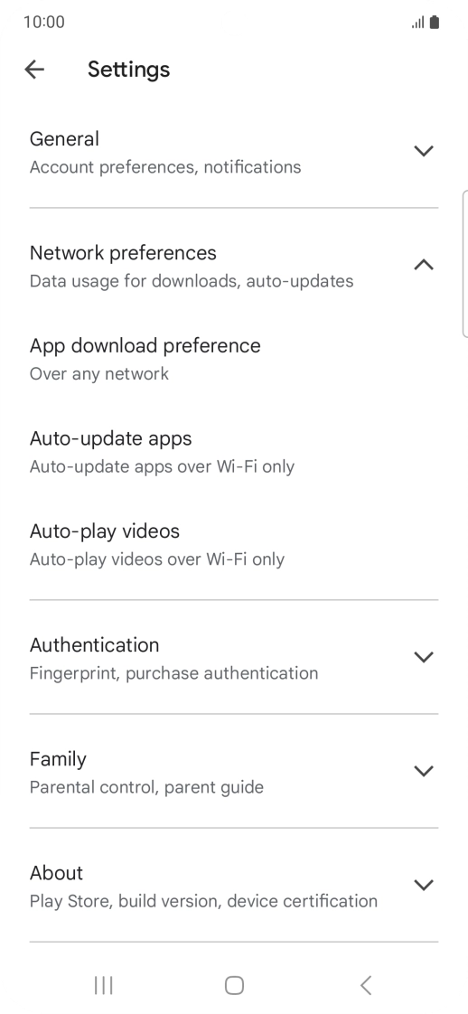 Press Auto-update apps. Press Auto-update apps.
