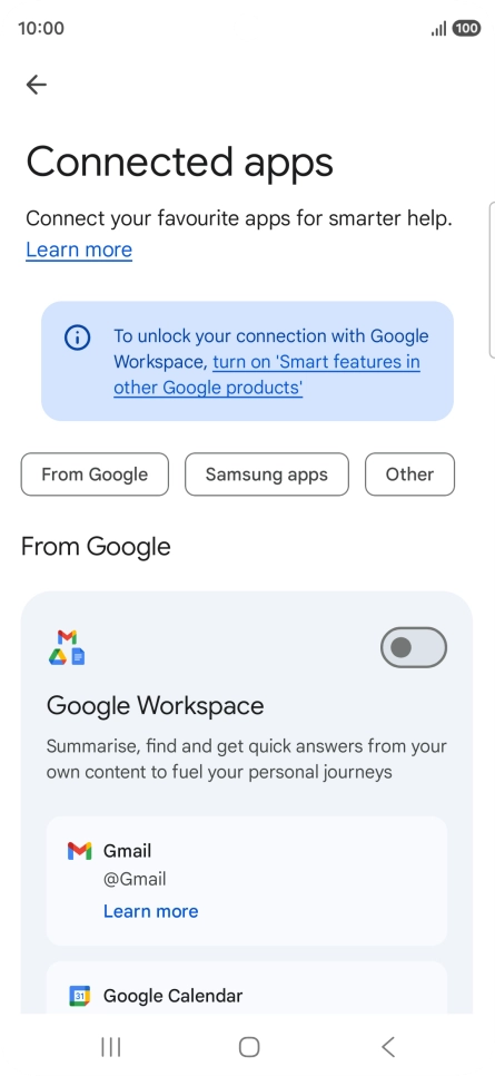 Press the indicator next to the required extension to turn on the function. Press the indicator next to the required extension to turn on the function.