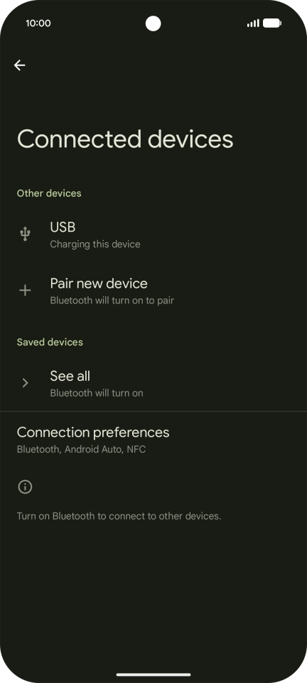 Press Pair new device. Press Pair new device.