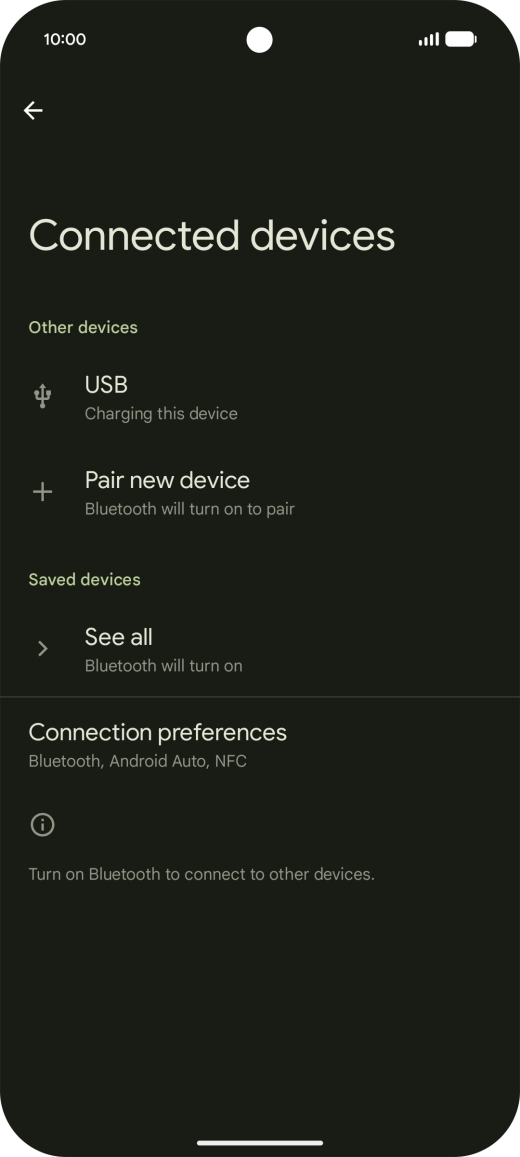 Press Pair new device. Press Pair new device.