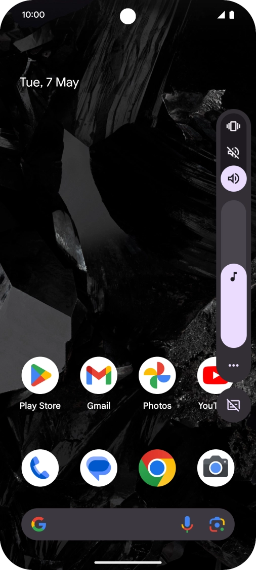 Press the silent mode icon to turn on the function. Press the silent mode icon to turn on the function.