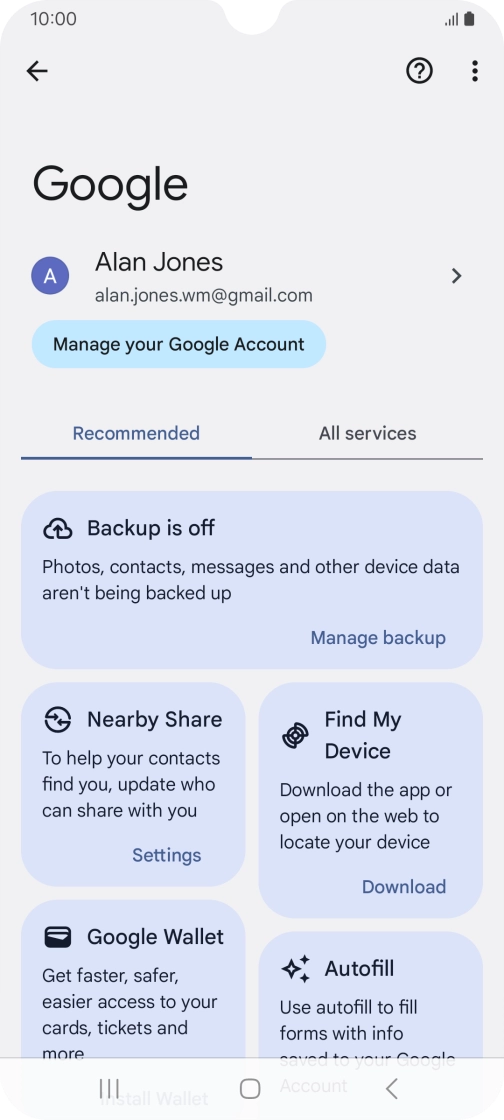 Press Find My Device. Press Find My Device.