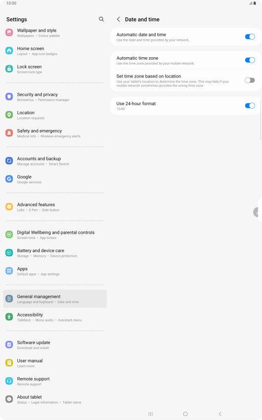 Press the Home key to return to the home screen. Press the Home key to return to the home screen.