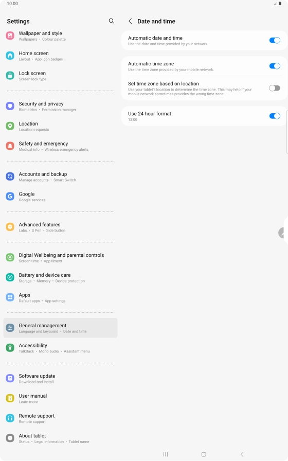 Press the Home key to return to the home screen. Press the Home key to return to the home screen.