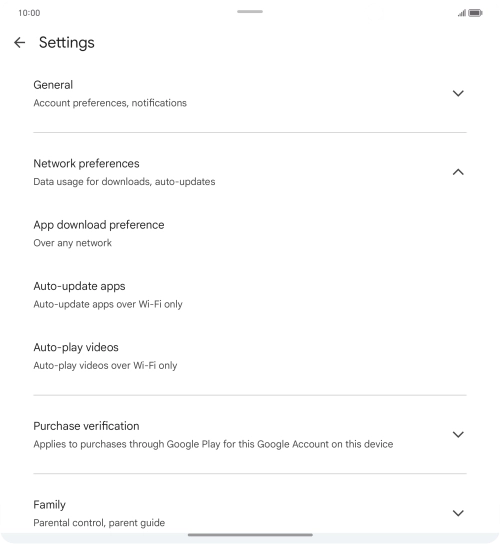 Press Auto-update apps. Press Auto-update apps.