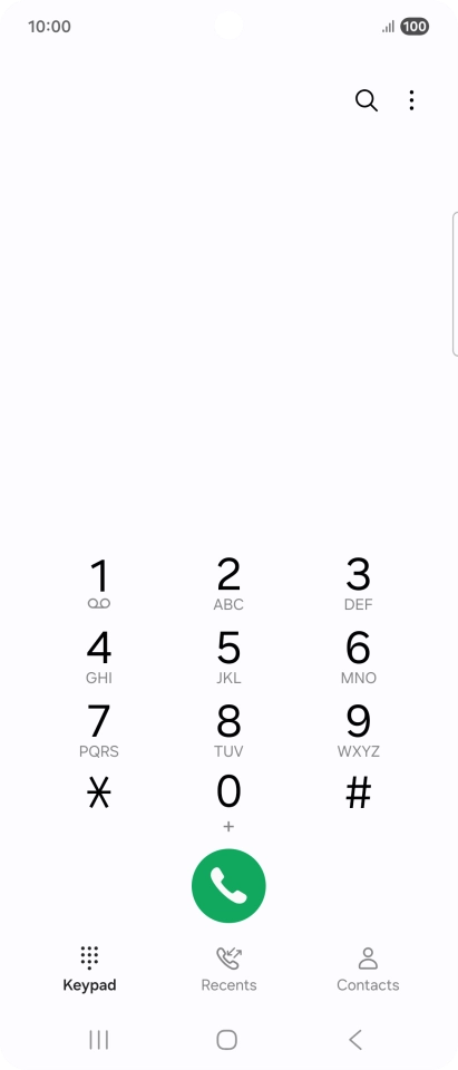 Press the menu icon. Press the menu icon.