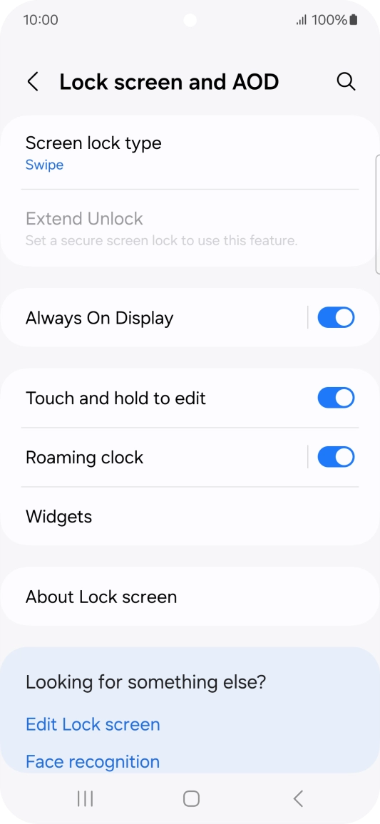 Press Screen lock type. Press Screen lock type.