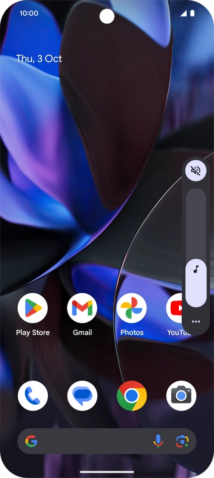 Press the sound mode icon. Press the sound mode icon.