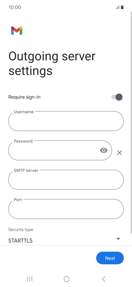 Press the indicator next to Press the indicator next to