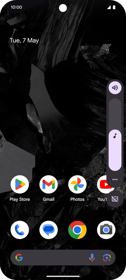 Press the sound mode icon. Press the sound mode icon.