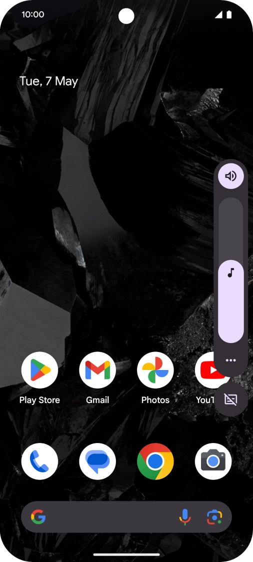 Press the sound mode icon. Press the sound mode icon.