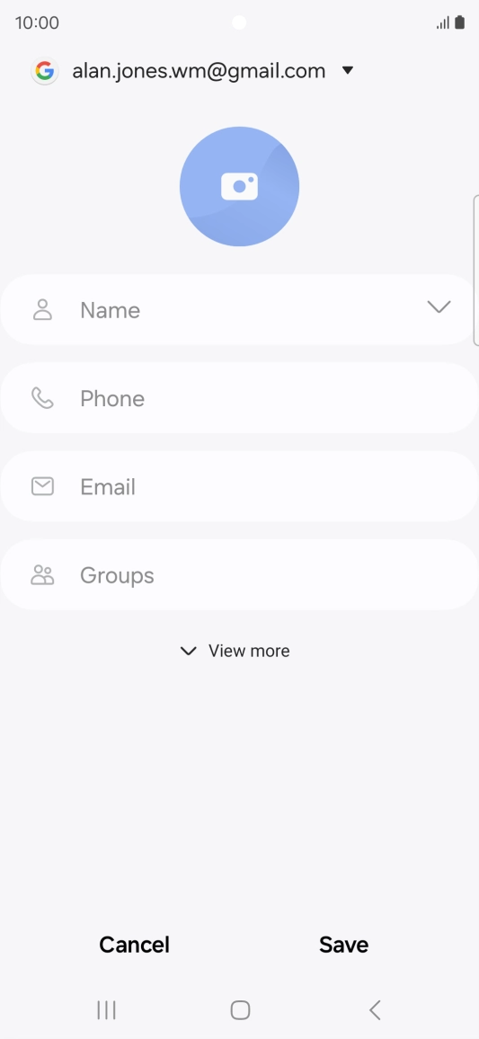 Press Name and key in the required name. Press Name and key in the required name.