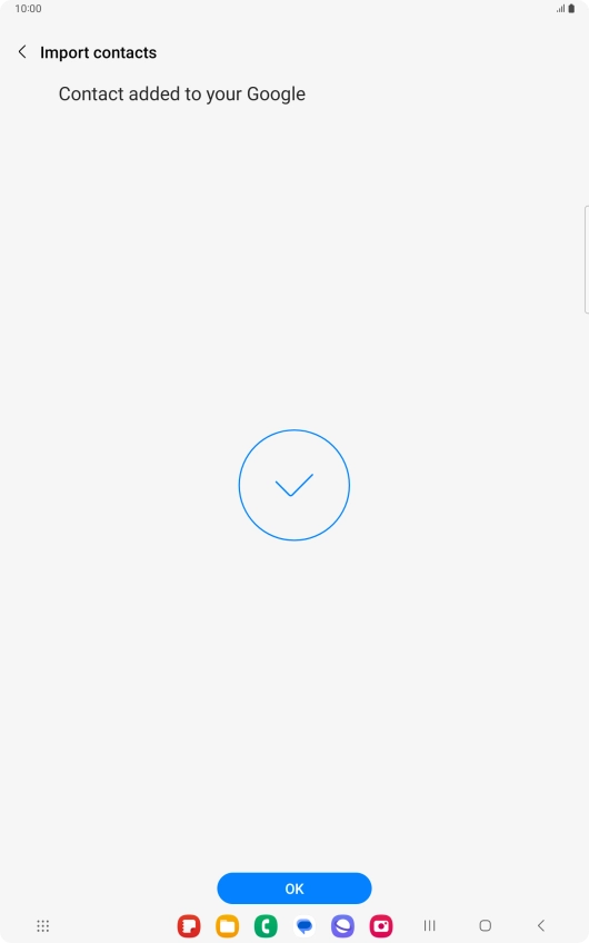 Press OK. Press OK.