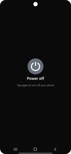 Press Power off. Press Power off.