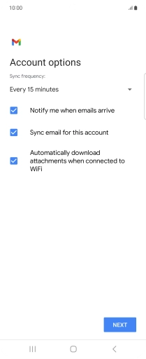 If this screen is displayed, you email account has been recognised and set up automatically. Follow the instructions on the screen to key in more information and finish setting up your phone. If this screen is displayed, you email account has been recognised and set up automatically. Follow the instructions on the screen to key in more information and finish setting up your phone.