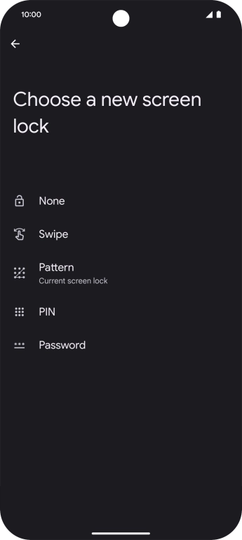 Press None. Press None.