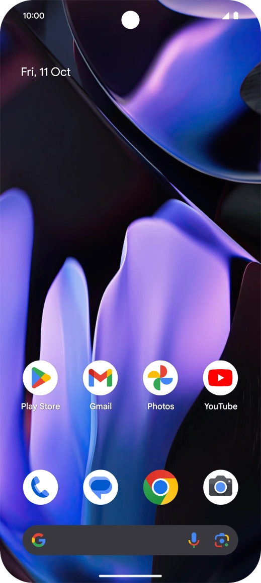 Press the call icon. Press the call icon.