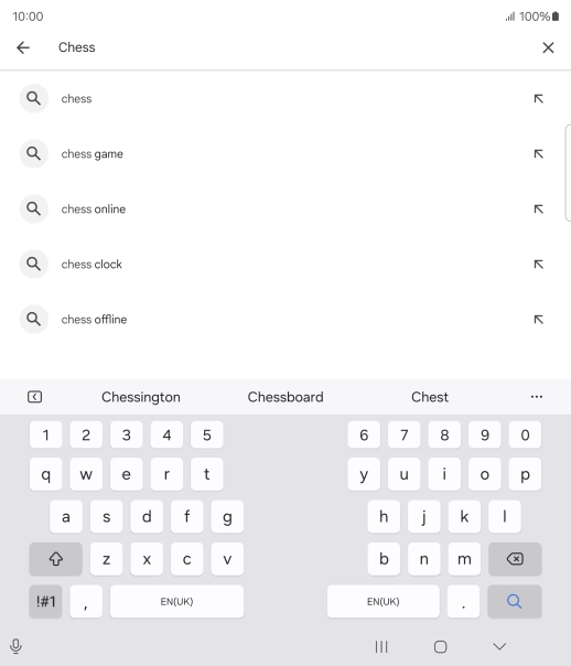 Key in the name or subject of the required app and press the search icon. Key in the name or subject of the required app and press the search icon.