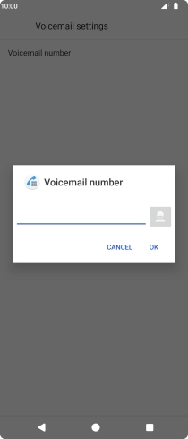 Key in +447953222222 and press OK. Key in +447953222222 and press OK.