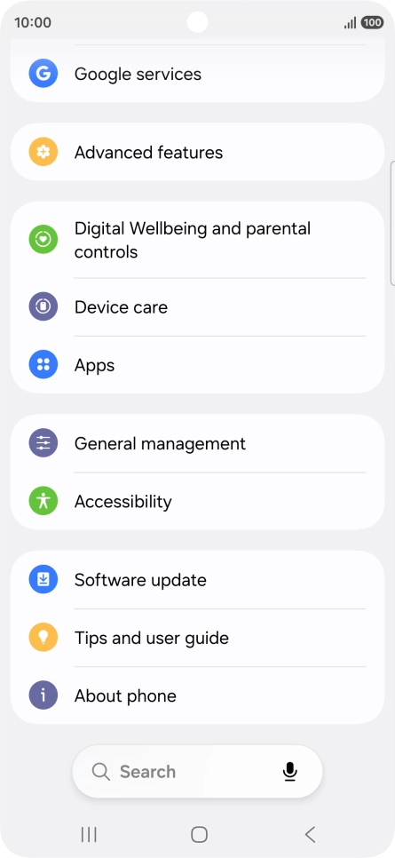 Press Software update. Press Software update.