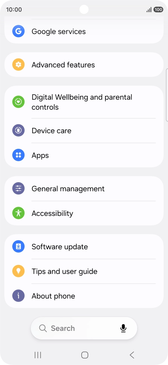 Press Software update. Press Software update.