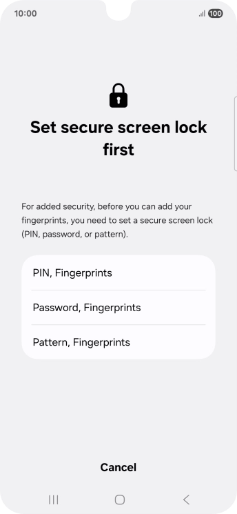 Press the required phone lock code and follow the instructions on the screen to create an additional phone lock code. Press the required phone lock code and follow the instructions on the screen to create an additional phone lock code.