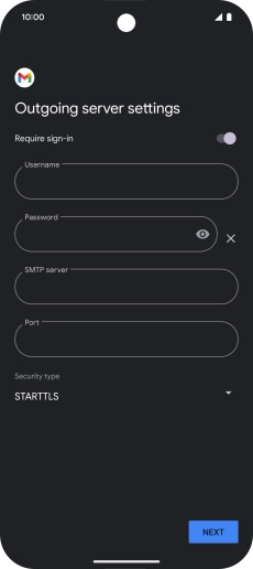 Press the indicator next to Press the indicator next to