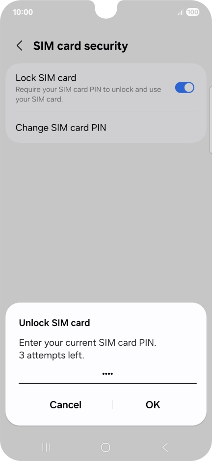 Key in your PIN and press OK. The default PIN is 1111. Key in your PIN and press OK. The default PIN is 1111.