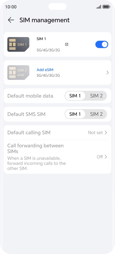 Press Add eSIM. Press Add eSIM.