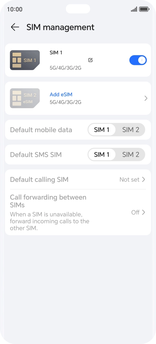 Press Add eSIM. Press Add eSIM.
