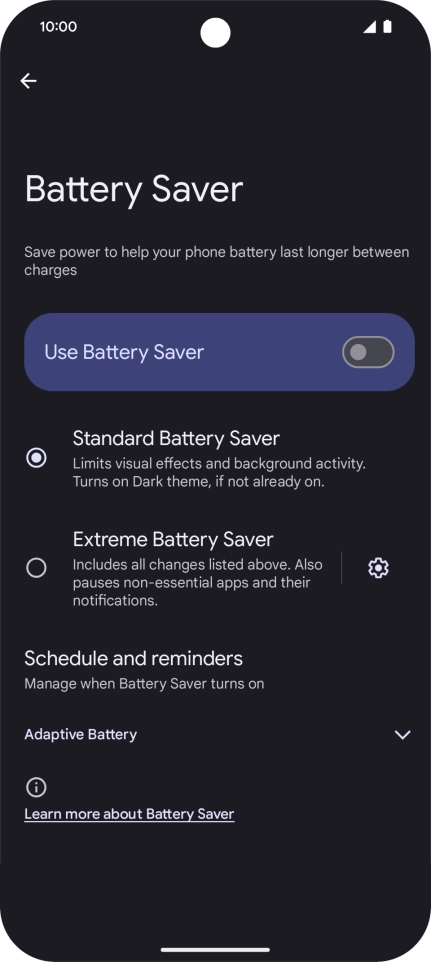 Press the required settings to turn them on or off. Press the required settings to turn them on or off.