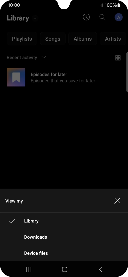 Press the required category and go to the required audio file. Press the required category and go to the required audio file.