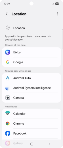 Press the required app. Press the required app.