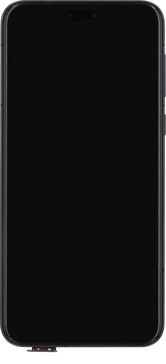 Remove the SIM holder from your phone. Remove the SIM holder from your phone.
