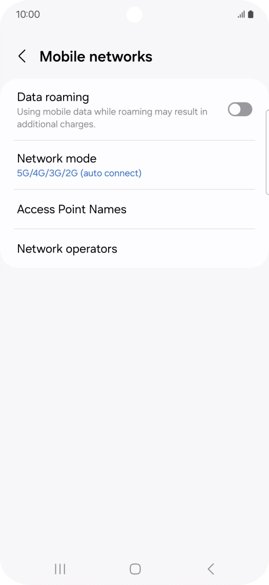 Press Access Point Names. Press Access Point Names.