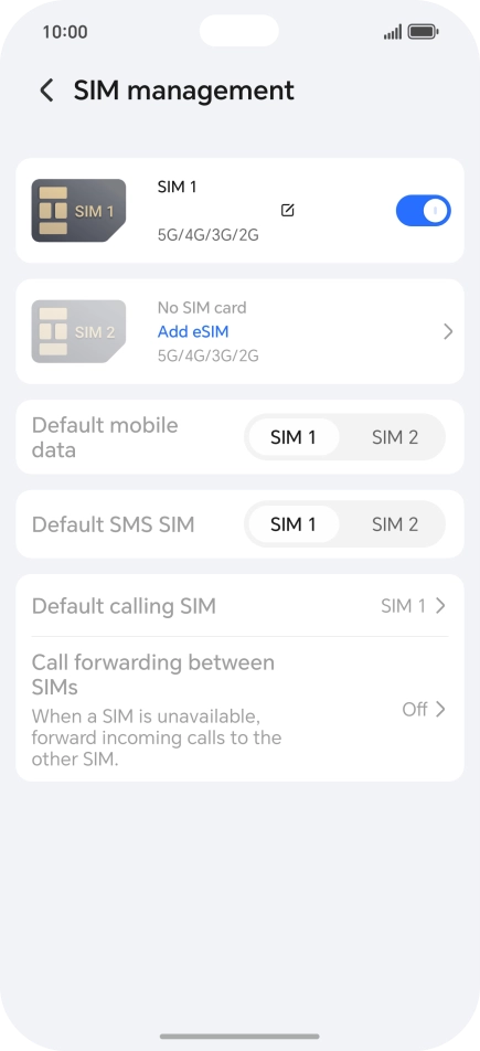Press Add eSIM. Press Add eSIM.
