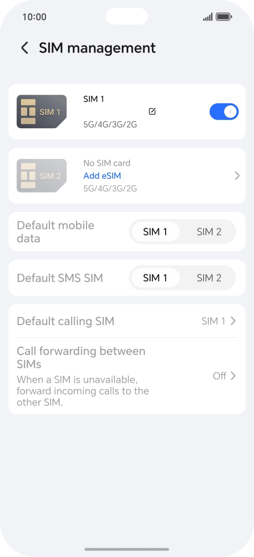 Press Add eSIM. Press Add eSIM.