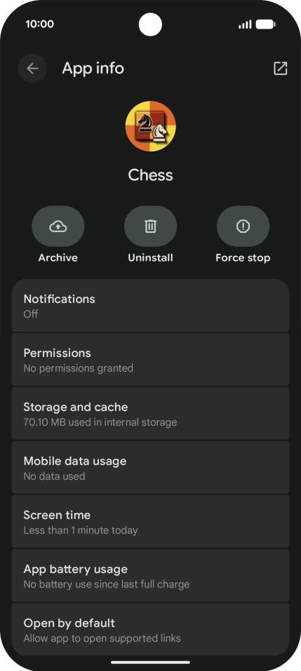 Press Storage and cache. Press Storage and cache.