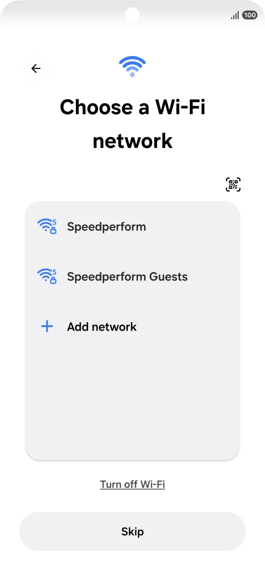 Press the required Wi-Fi network. Press the required Wi-Fi network.