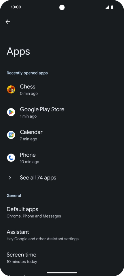 Press See all apps. Press See all apps.
