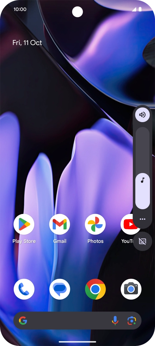 Press the sound mode icon. Press the sound mode icon.