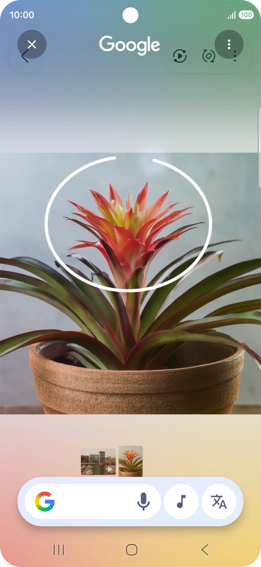 Draw a circle around the required object on the picture and wait for the search results. Draw a circle around the required object on the picture and wait for the search results.