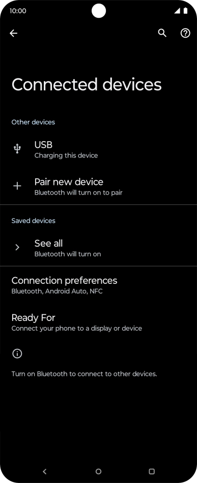 Press Pair new device. Press Pair new device.