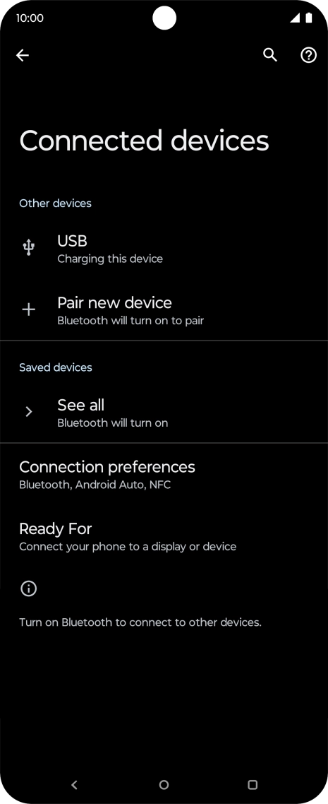 Press Pair new device. Press Pair new device.