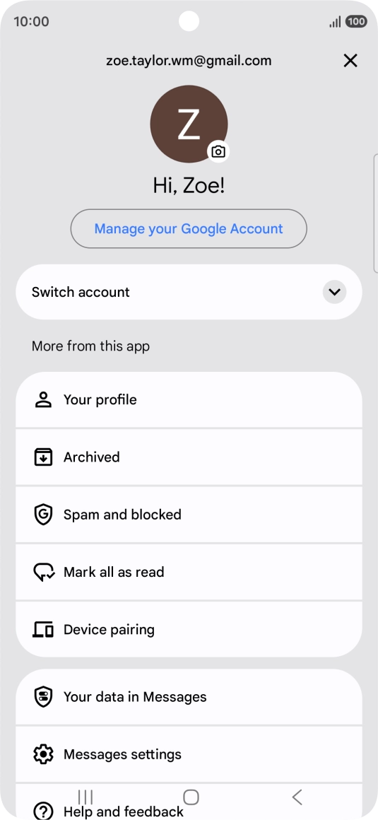 Press Messages settings. Press Messages settings.
