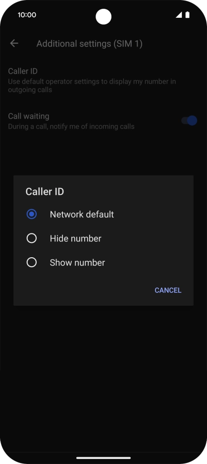 Press Show number to turn on caller identification. Press Show number to turn on caller identification.